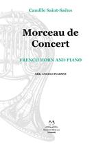 Morceau de concert. French horn and piano. Spartito