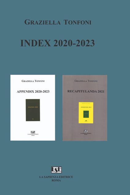Index 2020-2023 - Graziella Tonfoni - copertina