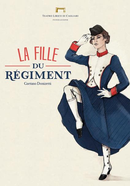 La fille du régiment di Gaetano Donizetti. Programma di sala del Teatro Lirico di Cagliari - copertina