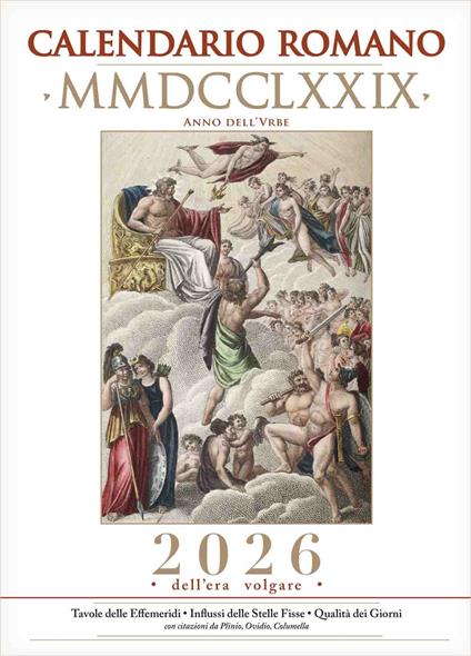 Calendario romano 2026 - copertina