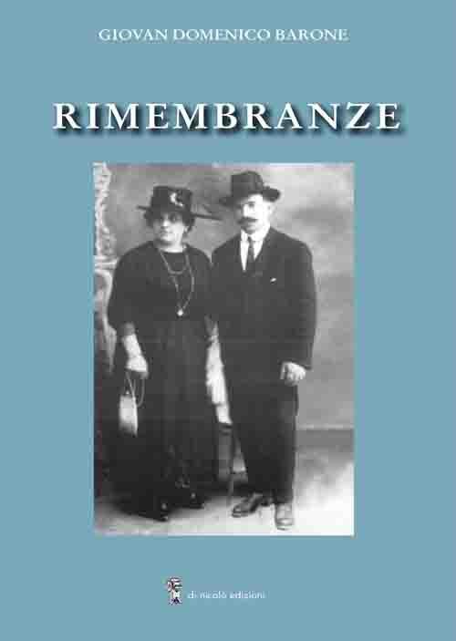 Rimembranze - Giovan Domenico Barone - copertina