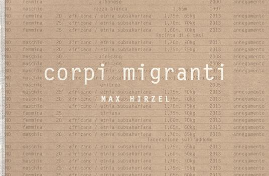 Corpi migranti. Ediz. illustrata - Max Hirzel - copertina