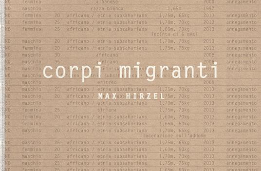 Corpi migranti. Ediz. illustrata - Max Hirzel - copertina