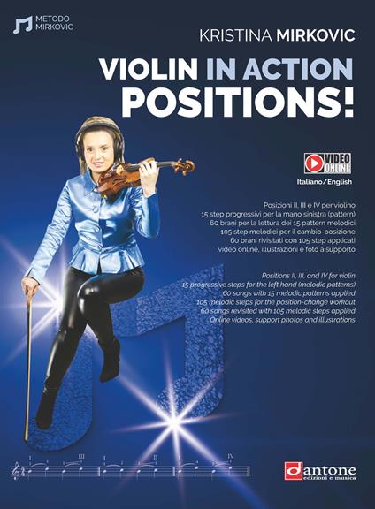 Violin in action. Positions. Metodo. Ediz. italiana e inglese. Con video online - Kristina Mirkovic - copertina