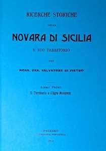 Ricerche storiche sopra Novara di Sicilia e suo territorio