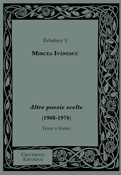 Altre poesie scelte (1968-1976) - Ivănescu Mircea - copertina