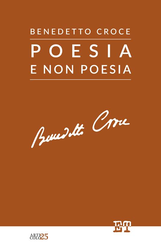 Poesia e non poesia - Benedetto Croce - copertina