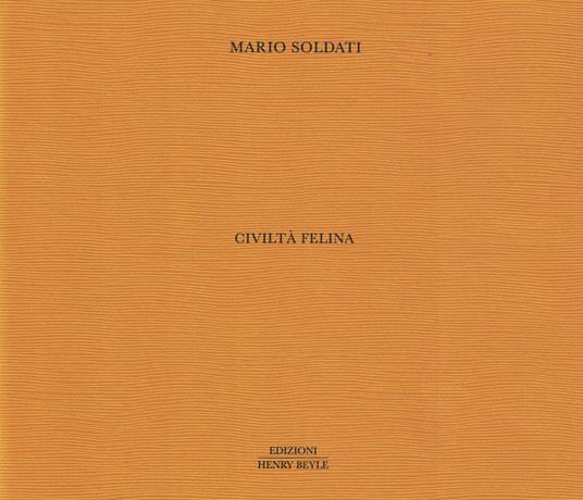 Civiltà felina - Mario Soldati - copertina