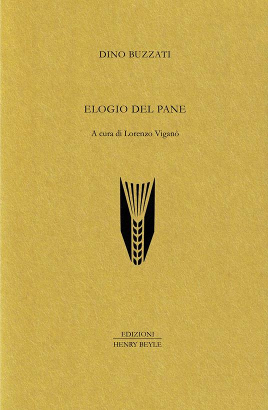 Elogio del pane - Dino Buzzati - copertina