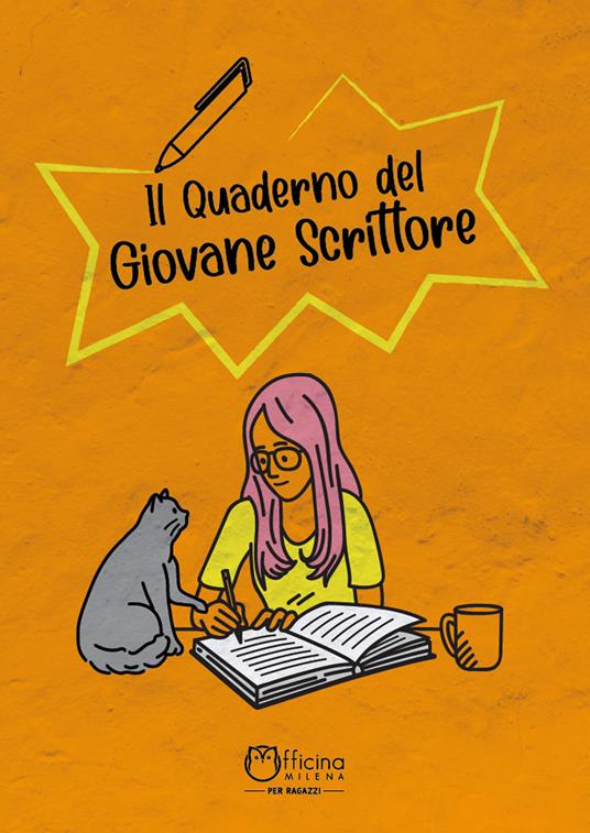 Il quaderno del giovane scrittore. Copertina arancione - copertina
