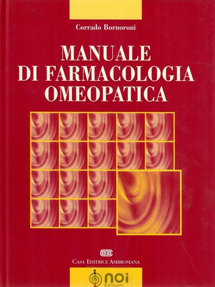 Manuale di farmacologia omeopatica - Corrado Bornoroni - copertina