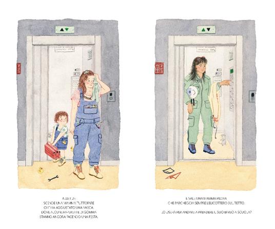 Un giorno, un ascensore. Ediz. a colori - Cristina Petit,Chiara Ficarelli - 3
