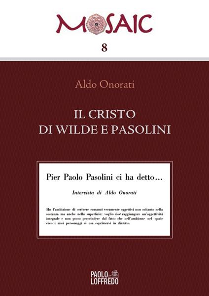 Il Cristo di Wilde e Pasolini - Aldo Onorati - copertina