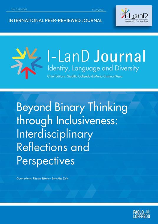 I I-LanD Journal. Identity, language and diversity (2020). Vol. 2: Beyond binary thinking through inclusiveness: interdisciplinary reflections and perspectives. - copertina
