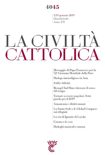 La civiltà cattolica. Quaderni (2019). Vol. 4045 - AA.VV. - ebook