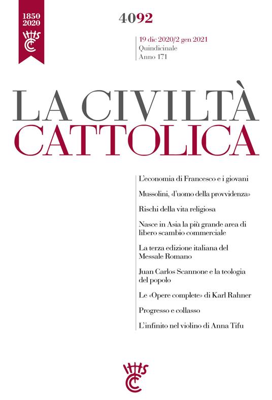 La civiltà cattolica. Quaderni (2020). Vol. 4092 - AA.VV. - ebook
