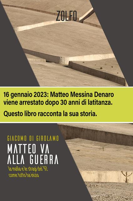 Matteo va alla guerra. La mafia e le stragi del '92. Come tutto ha inizio - Giacomo Di Girolamo - copertina