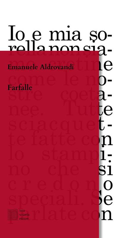 Farfalle - Emanuele Aldrovandi - copertina