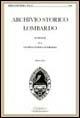 Archivio storico lombardo. Giornale della Società storica lombarda. Vol. 12 - copertina