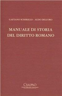 Manuale di storia del diritto romano - copertina