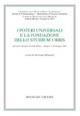 I poetri universali e la fondazione dello studium urbis. Il pontefice Bonifacio VIII dalla unam sanctam allo schiaffo di Anagni