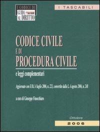 Codice civile e di procedura civile e leggi complementari - copertina