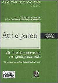 Atti e pareri. Diritto penale - copertina