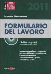 Formulario del lavoro. Con CD-ROM - Emanuele Montemarano - copertina