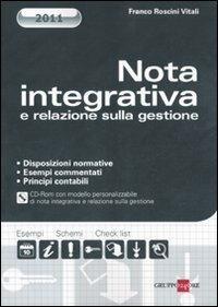 Nota integrativa e relazione sulla gestione. Con CD-ROM - Franco Roscini Vitali - copertina