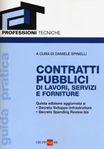 Contratti pubblici di lavori, servizi e forniture