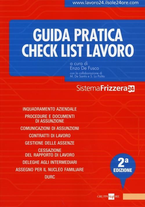  Check list lavoro - copertina