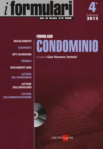 Formulario condominio. Con CD-ROM - Gian Vincenzo Tortorici - copertina