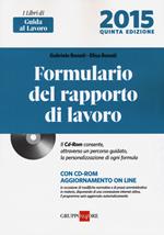 Formulario del rapporto di lavoro . Con CD-ROM