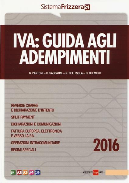 Iva. Guida agli adempimenti 2016 - copertina
