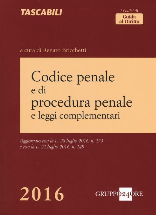 Codice penale e di procedura penale e leggi complementari - copertina