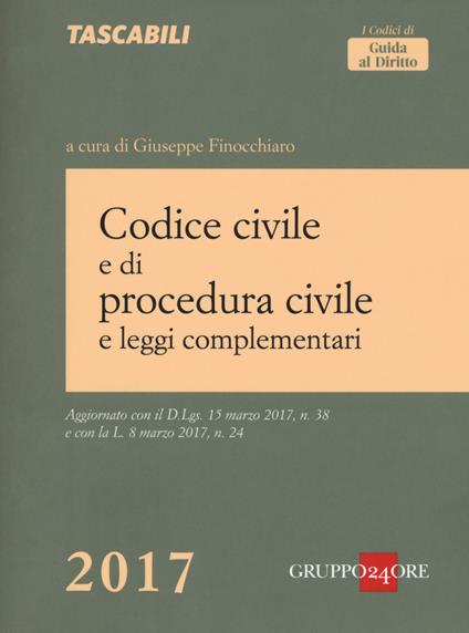 Codice civile e di procedura civile e leggi complementari - copertina