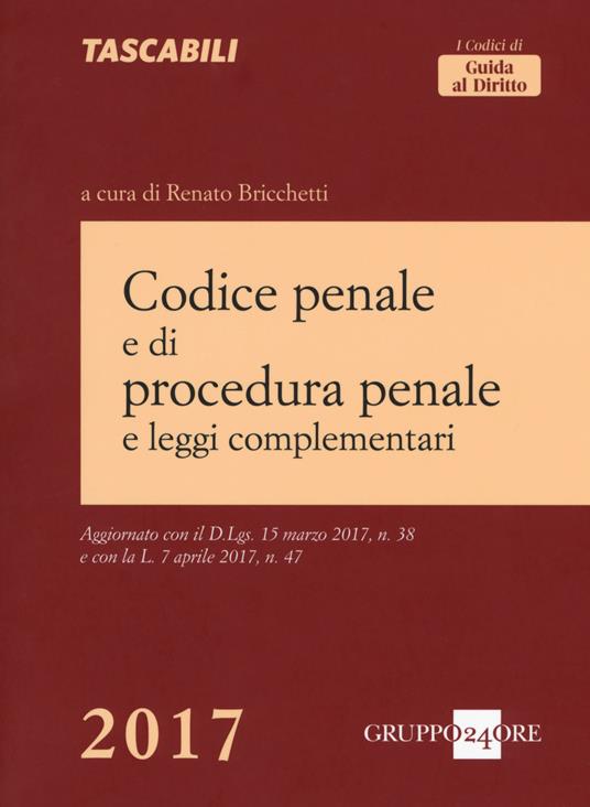 Codice penale e di procedura penale e leggi complementari - copertina