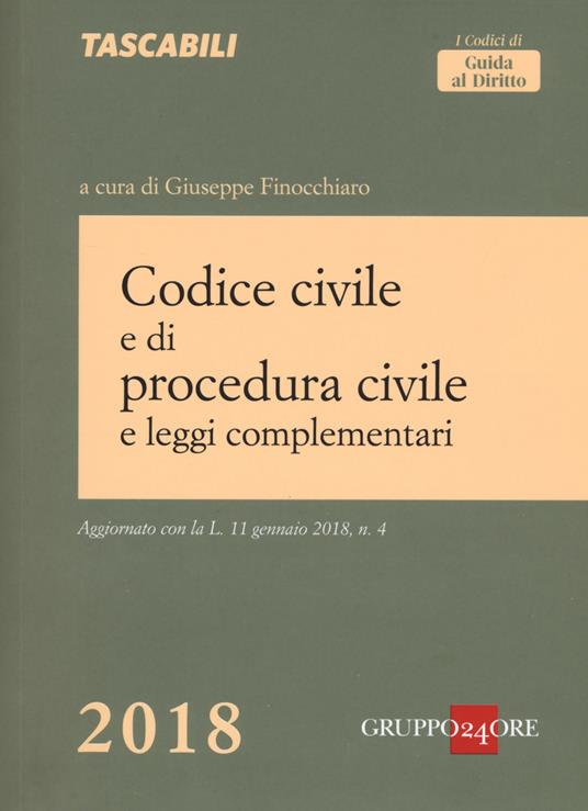 Codice civile e di procedura civile e leggi complementari - copertina