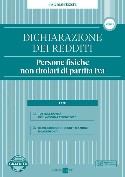Dichiarazione dei redditi 2020. Persone fisiche non titolari di partita Iva - Andrea Cirrincione - copertina