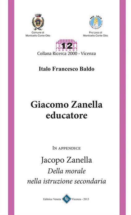 Giacomo Zanella educatore - Italo Francesco Baldo - ebook