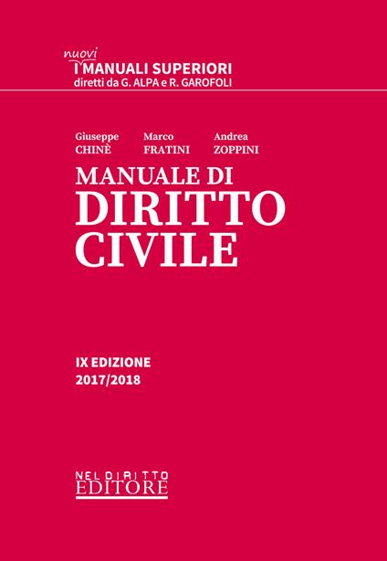 Manuale di diritto civile - Giuseppe Chiné,Marco Fratini,Andrea Zoppini - copertina