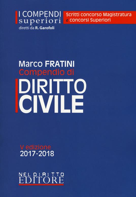 Compendio di diritto civile - Marco Fratini - copertina