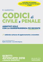 Codici di civile e penale. Annotati solo con la giurisprudenza più recente