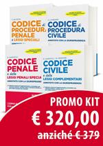Kit 4 codici superiori. Civile-Penale-Procedura civile-Procedura penale