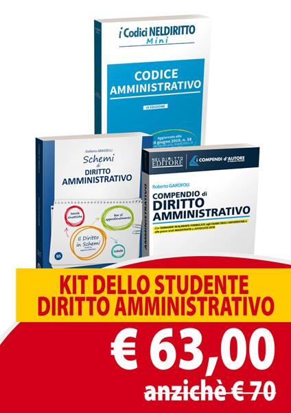 Schemi di diritto amministrativo-Compendio di diritto amministrativo- - Stefania Grasselli,Roberto Garofoli - copertina