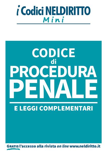 Codice di procedura penale e leggi complementari - copertina