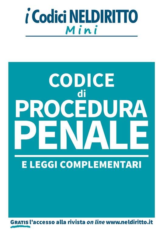 Codice di procedura penale e leggi complementari - copertina