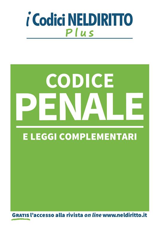 Codice penale e leggi complementari - copertina