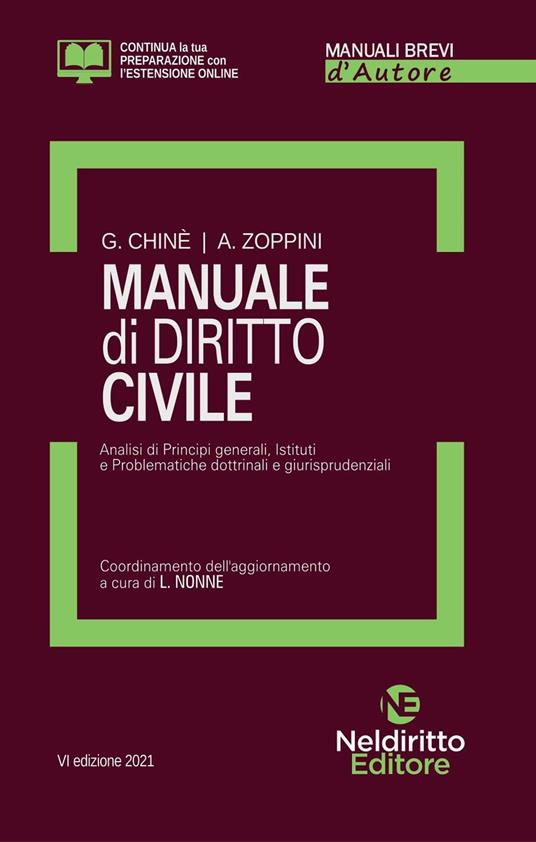 Manuale di diritto civile - Giuseppe Chiné,Andrea Zoppini - copertina