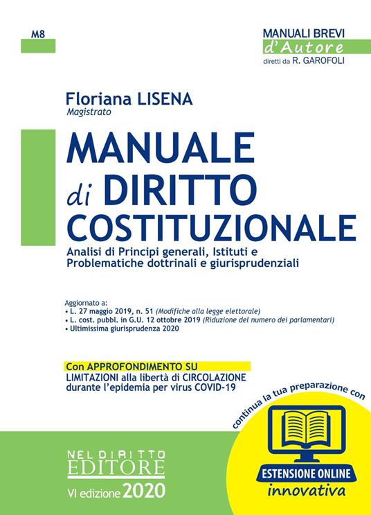 Manuale di diritto costituzionale. Con Contenuto digitale per accesso online - Floriana Lisena - copertina